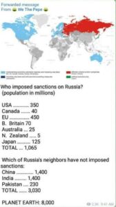 As world distracted by Ukraine hysteria, big changes happened Sanctions-countries-outnumbered-168x300